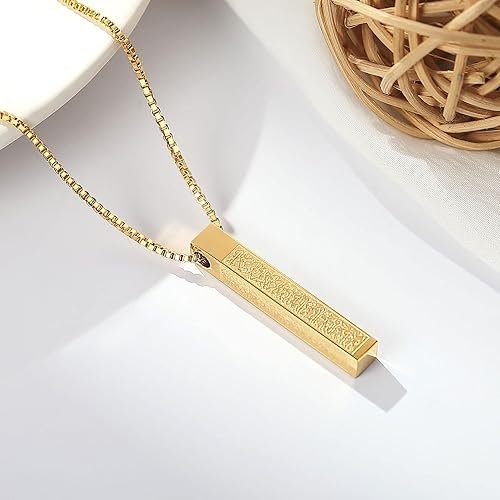 Ayatul Kursi Bar Golden Pendant - Image 2