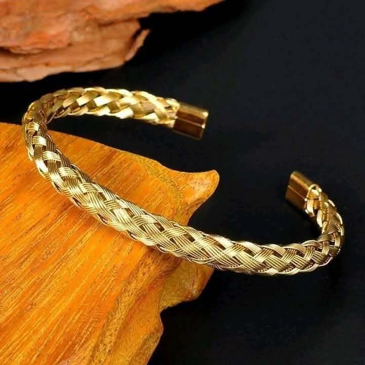 3pcs Set Luxury Roman Number 316L Stainless Steel Cuff Bracelet for Mens - Image 3