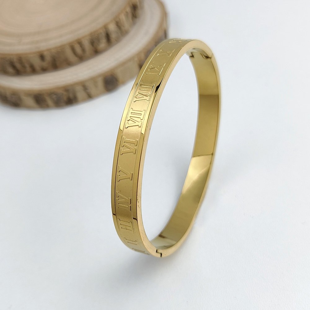 Luxury 3pcs Set Golden Cuff Bracelet for Man - Image 3