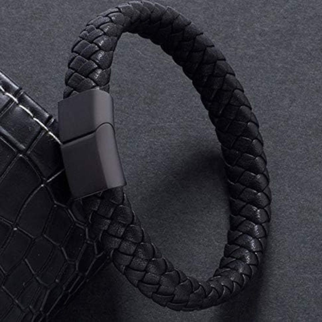 Men's Premium Braided Leather Bracelet