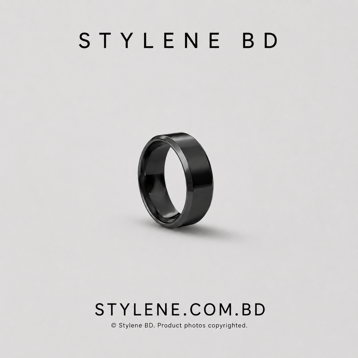 3 in 1 Black Combo-Double Chain Braclet,Black Chain & Ring - Image 4