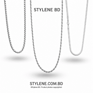 3 Pcs Silver Chain Combo